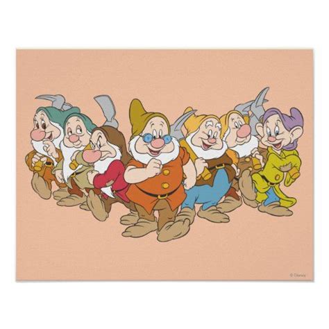 Create Your Own Poster Zazzle Seven Dwarfs Create Your Own Poster Disney Drawings