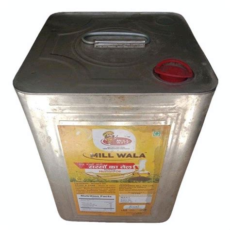 15 Litre Kachi Ghani Mustard Oil At Rs 1773 50 Tin Cold Pressed