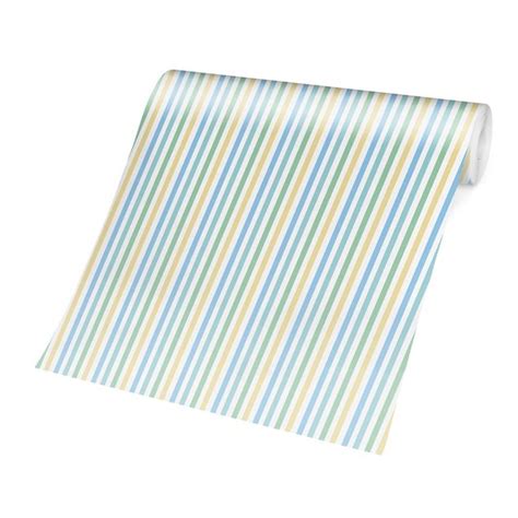 Carta Da Parati No Yk Stripes Blue Green Su Bilderwelten It