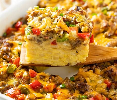 Jimmy Dean Sausage Breakfast Casserole With Hash Brown Potatoes At