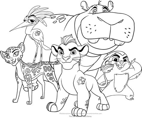 Free Lion Guard Coloring Pages at GetDrawings | Free download