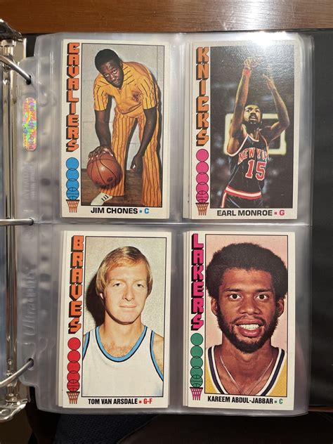 1976 77 Topps Basketball Complete Set 1 144 Julius Erving Pete