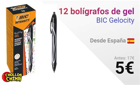 Pack Bol Grafos De Gel Bic Gelocity Por Cholloschina