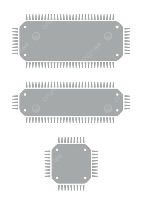 Microchips Component Symbol Integrated Vector, Component, Symbol, Integrated PNG and Vector with ...