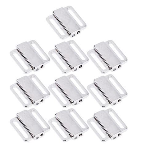 X Sets BIKINI CLIPS Hook Snap Metal Strap Bra Fastener Swimwear Mm Fruugo UK