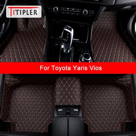 TITIPLER Custom Car Floor Mats For Toyota Yaris Vios Auto Accessories