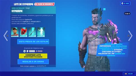 NUEVA SKIN SYPHERPK NUEVA TIENDA FORTNITE HOY 22 De SEPTIEMBRE En