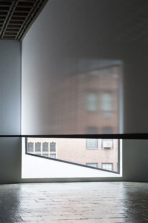 Robert Irwin Scrim Veil—black Rectangle—natural Light Whitney Museum