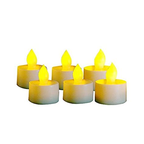 Flameless LED Tea Lights With Timer Realistic Flickering Electric