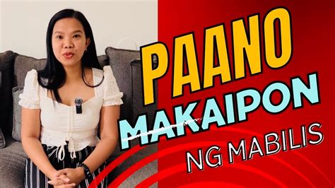 Tips Paano Makaipon Ng Mabilis Part Youtube