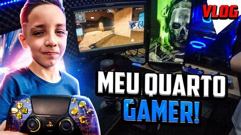 Tour Completo Pelo Meu Quartinho Gamer Vlogfam Liagab Youtube