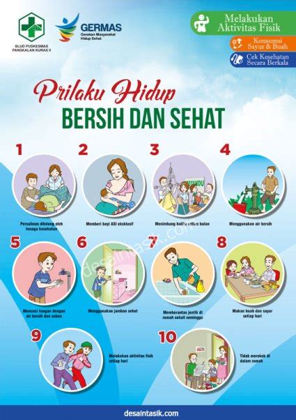 Desain Poster Perilaku Hidup Bersih Dan Sehat Phbs