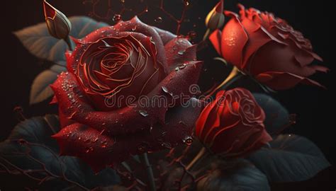 Red Rose Art Stock Illustration Illustration Of Patterns 269993551