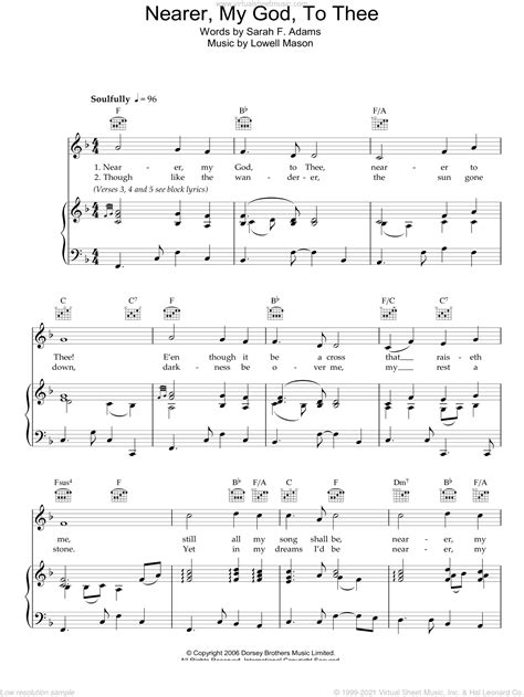 Mason Nearer My God To Thee Sheet Music For Voice Piano Or Guitar