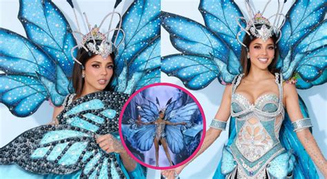 Luciana Fuster deslumbra con traje típico inspirado en mariposa de la