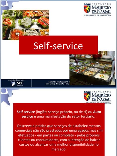 Como Escrever Self Service - Self-Service 11 | PDF | Alimentos | Setor terciário da economia