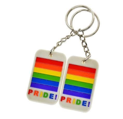 China Customized Silicone Rainbow Keychain Gay Pride Key Holders Suppliers And Manufacturers