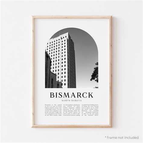 Bismarck Art Print Bismarck Poster Bismarck Photo Bismarck - Etsy