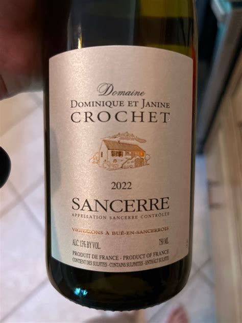 2022 Domaine Dominique Et Janine Crochet Sancerre Rouge France Loire