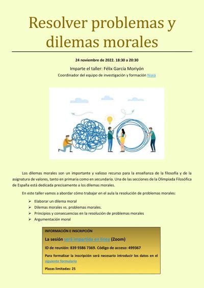 Resolver Problemas Y Dilemas Morales Sepfi