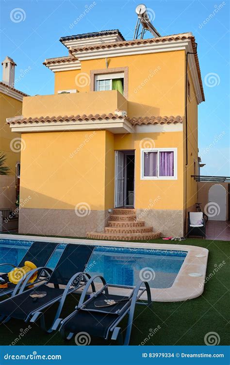 Beautiful Villa with Pool in Spain Stock Photo - Image of luxurious ...