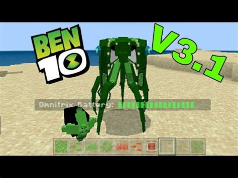 SAIU NOVA ATUALIZAÇÃO DO MELHOR ADDONS DE BEN 10 V3 1 PARA MINECRAFT