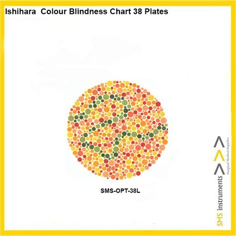 Ishihara Colour Blindness Chart 38 Plates SMS Surgical Instruments