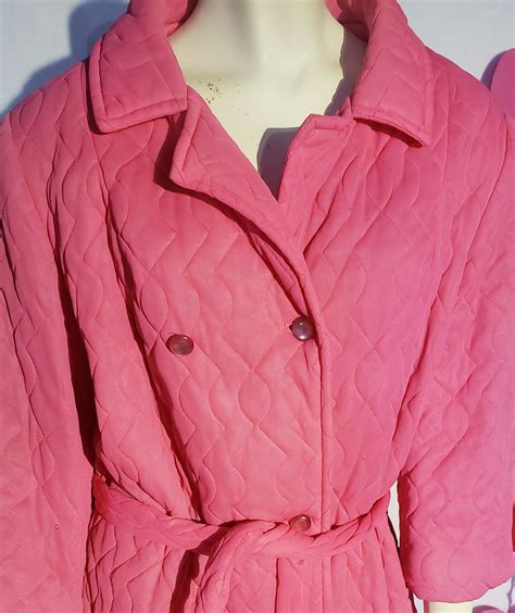 Vintage Dorsay Pink Quilted Robe Aunt Gladys Attic