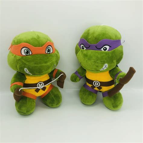 Kawaii brinquedo de pelúcia Tartarugas Ninja Leonardo Donatello Anime