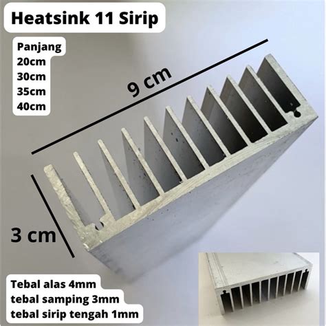 Jual Heatsink Sirip Cm Aluminium Hs Sirip Cm Pendingin