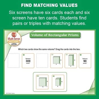 Volume Of Rectangular Prisms Digital Matching Ppt Google Slides G