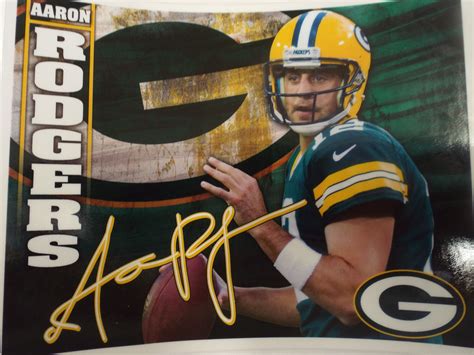 Green Bay Packers Aaron Rodgers Decal | Green bay packers aaron rodgers ...