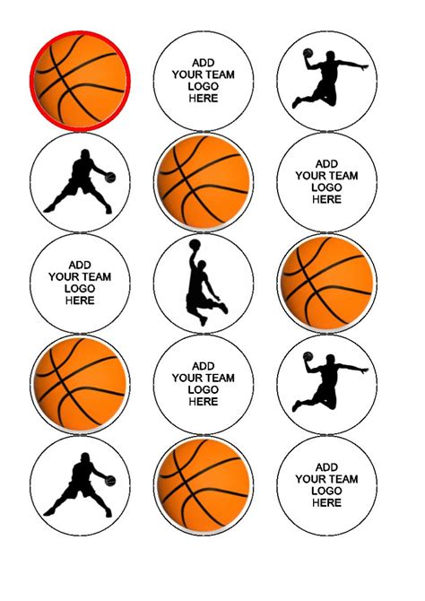 Basketball Edible Icing Cake Toppers Design 3 Incredible Toppers