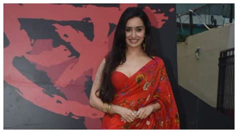 Stree 2 Teaser Launch Shraddha Kapoor Sizzles In Red Saree See Pics