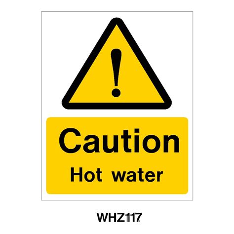 Hazard Caution Hot Water Lexique Signs Signage Solutions