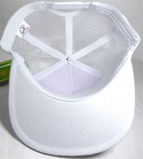 Wholesale Mesh Trucker 5 Panel Snapback Blank Hats - Solid - White