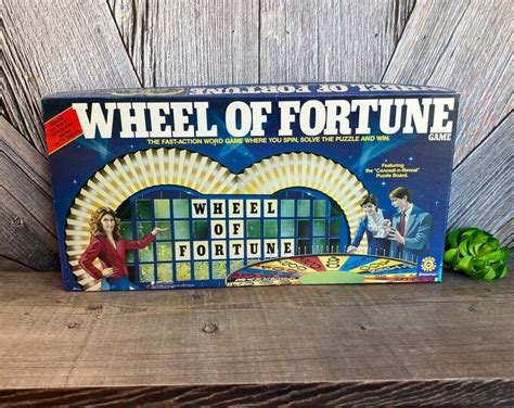 Vintage Wheel of Fortune Board Game Pressman 5555 1985 Spin Wheel Solve ...