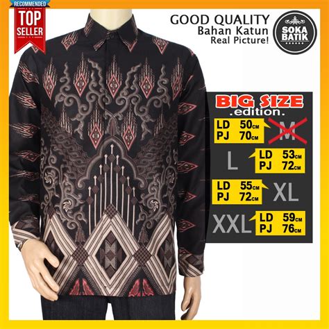 Jual Baju Batik Jumbo Lengan Panjang Atasan Batik Modern Model Terbaru