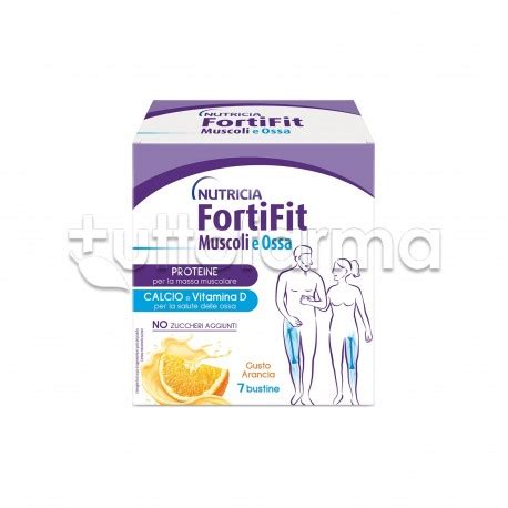 Nutricia Fortifit Muscoli E Ossa Integratore Bustine Gusto Arancia