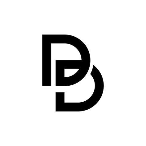 Premium Vector Letter Db Bd Logo Concept