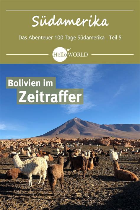 Bolivien im Zeitraffer von Sucre nach La Paz Bolivien Südamerika