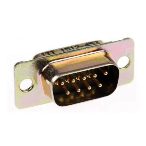 ITT Cannon DEM 9P Solder Type D Sub Connector Male Specification And