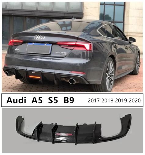 For Audi A5 S5 B9 2017 2018 2019 2020 Carbon Fiber Rear Lip Spoiler