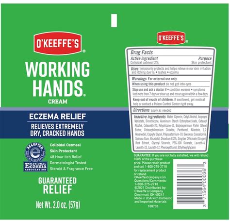 Okeeffes Eczema Relief Hand Cream