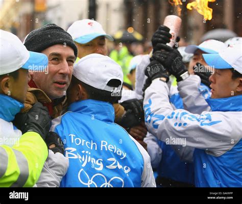 Beijing Olympics Torch Relay - London Stock Photo - Alamy