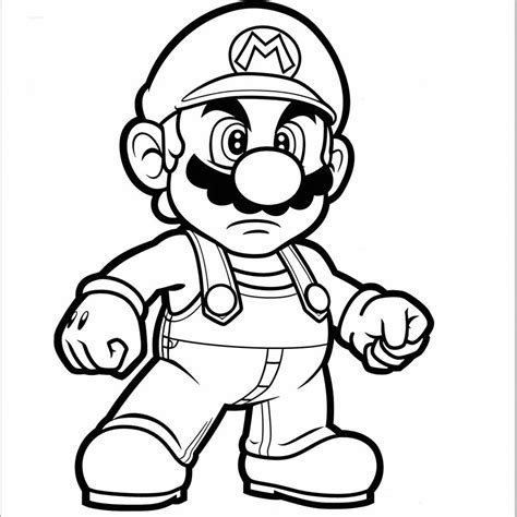 99 Dibujos De Mario Bros Para Colorear