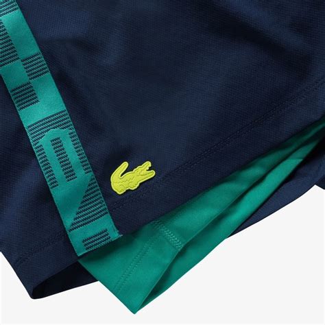 Lacoste SPORT Built In Shorty Tennis Shorts Navy Blue Green Strefa