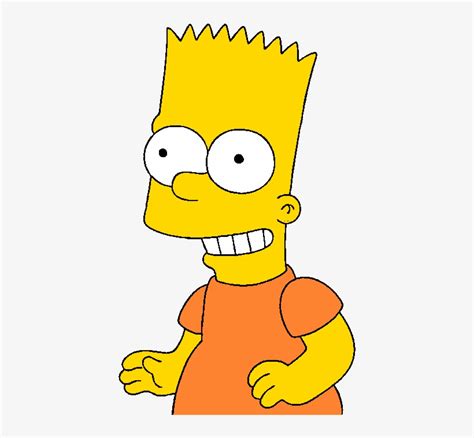 Bart Simpson Face Drawing