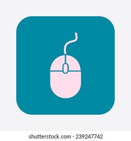 Icon Mouse Flat Design Stock Vector (Royalty Free) 239247742 | Shutterstock