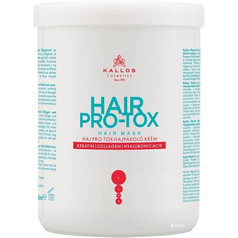 KALLOS PRO-TOX HAIR MASK WITH KERATIN, COLLAGEN AND HYALURONIC ACID ...